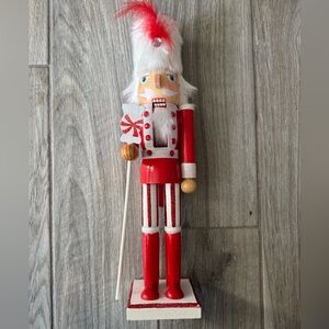 Red and White Nutcracker